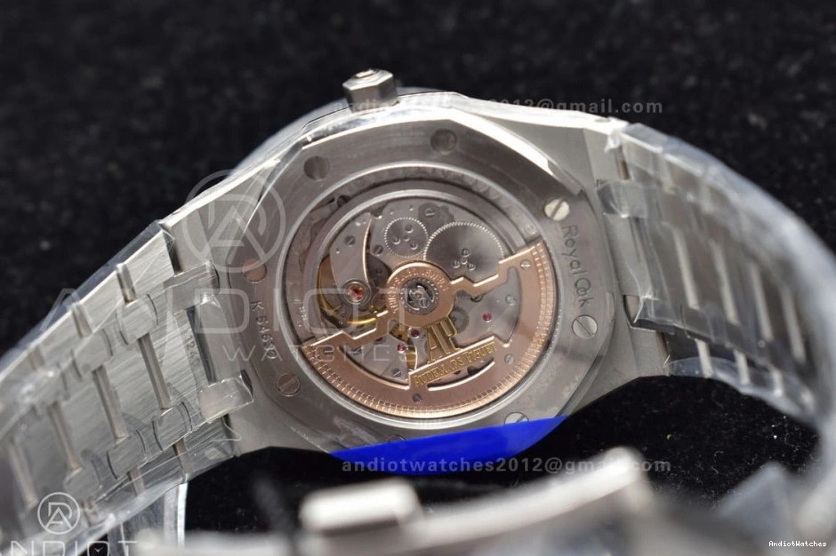 SS Textured Royal A Supportive on 39mm ZF Bracelet Oak SS 15202 1043 1:1 Edition Best Dial Blue 1218